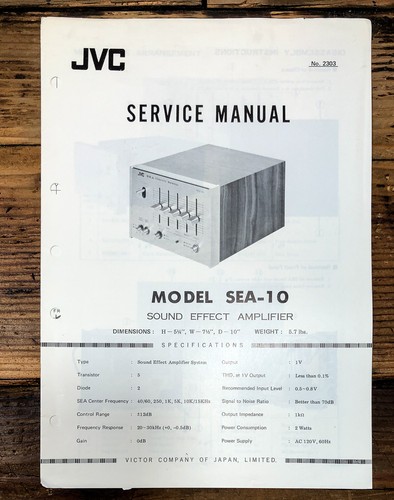 Jvc sea equalizzatore - jvc, sea-10