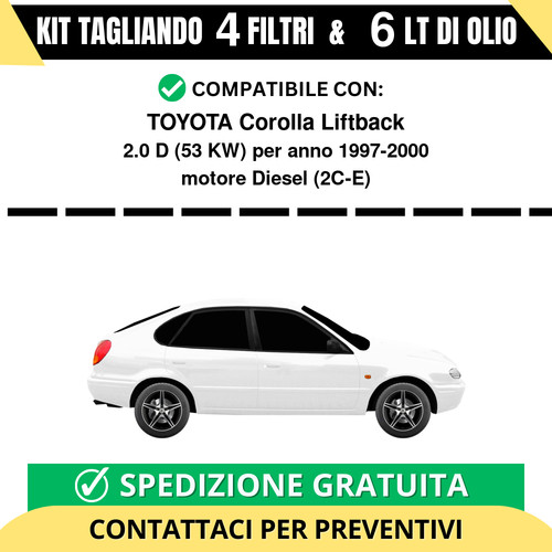 Tagliando per toyota corolla - tagliando,