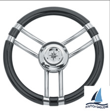 VOLANTE RUOTA TIMONE NAUTICO POLIURETANO CARBONIO ACCIAIO INOX NAUTICA VELA
