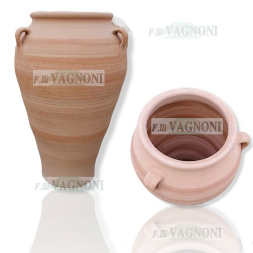 Vaso anfora terracotta con - terracotta,