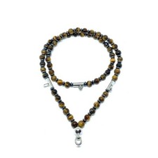 Collana Pietra Marrone 4 Ganci