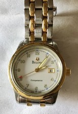 BULOVA Quartz Unisex Funzionante - Diametro mm.30. Bracciale Acciaio e Dorato.