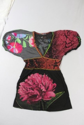 Desigual maglietta nero toni - desigual,