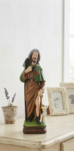 Statua san rocco 30 in - di,