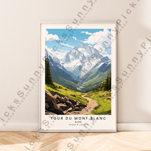 Tour mont blanc stampa da - mont,
