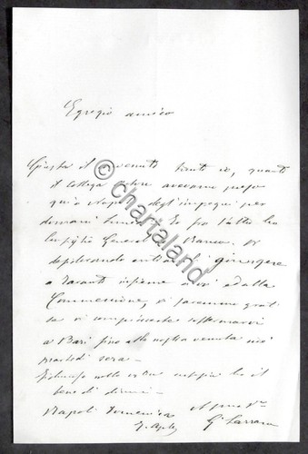 Lettera manoscritta con