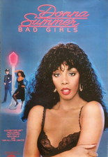 Poster promozionale Donna Summer BAD GIRLS 23" x 35" 1979 EX Casablanca Recs Soul Disco