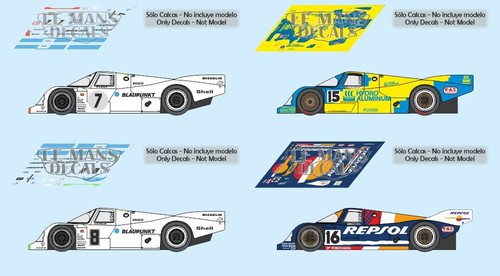 Decals porsche 962c mans - porsche,