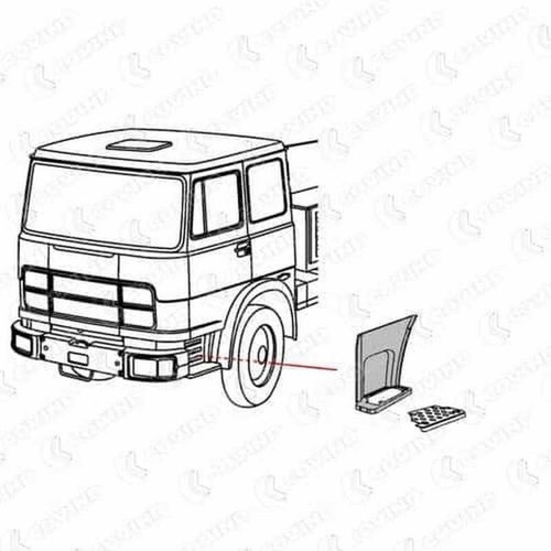 Pedana sinistra fiat 684 - sinistra,