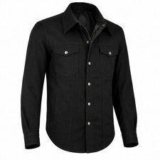 Camicia uomo biker denim - denim, twill