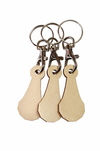 Wooden shopping trolley - wooden, token
