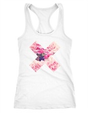 Canotta donna X stampa fiore
