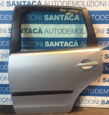 Porta posteriore sx VW POLO 2004 modello 4 FARI colore grigio argento