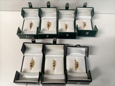 BIGIOTTERIA 7 ANELLI FINTO ORO CON ELEGANTE SCATOLINA OTTIME CONDIZIONI 