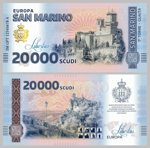Banconota commemorativa san - banconota,