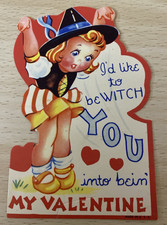 Vintage Valloween San Valentino - Strega - Vorrei stregarti fino a essere il mio San Valentino