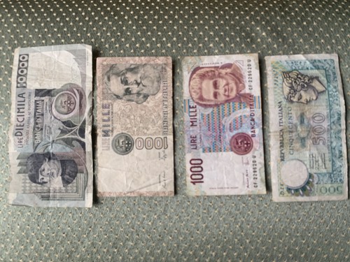 Lotto banconote italiane lire - banconote,