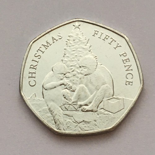 Moneta gibilterra natale 50p - gibilterra,