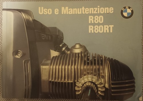 Bmw r80 r80rt libretto uso - uso, e