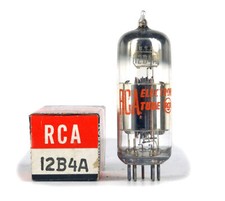 Tubo 12B4A RCA NOS tubo valvola lampada TSF 秄泵洀 真空管 电�管 Valve Valvula 