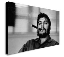 Stampa su tela con cornice arte da parete CHE GUEVARA SMOKING. Varie misure