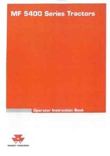 Massey Ferguson Trattore 5425 5435 5445 5455 5460 5465 5470 Manuale operatore 