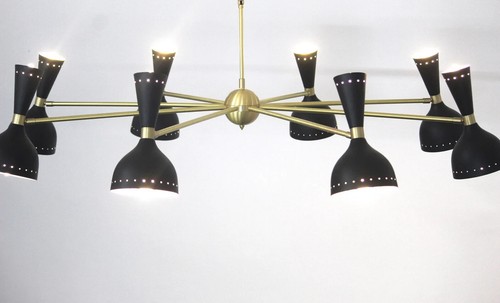 Elegante lampadario ottone - in,