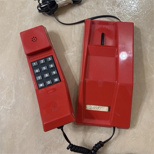 Telefono vintage telcer rosso - telefono,