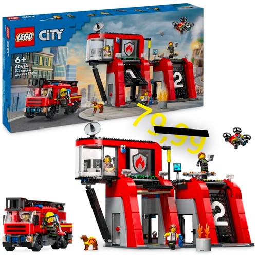 Lego city caserma - dei, pompieri