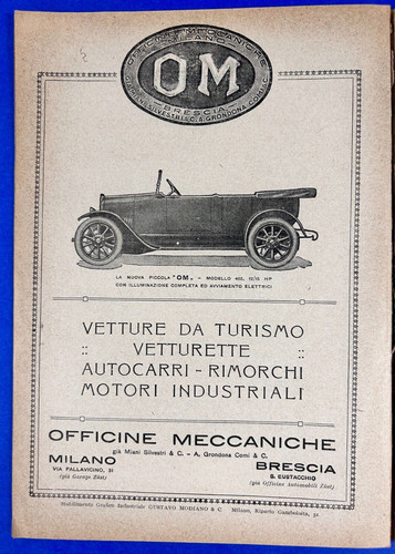 Brescia auto 465 torpedo - om,