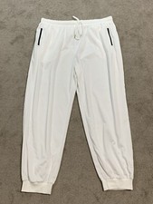 Joggers setoso con tasca zip