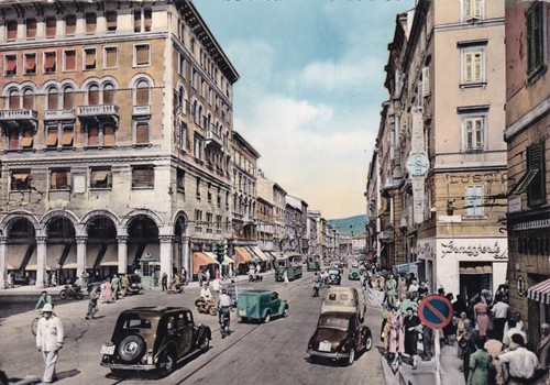 Cartolina trieste via - di,