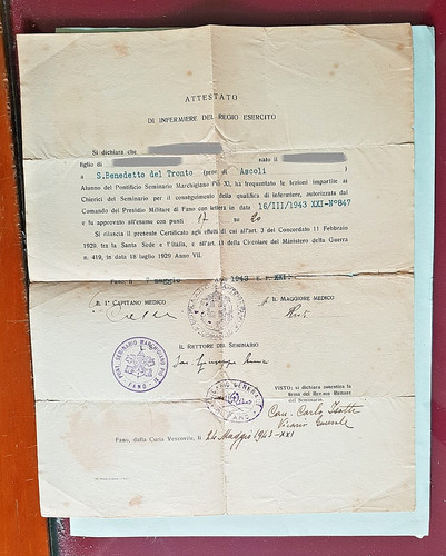 Attestato infermiere del - di,
