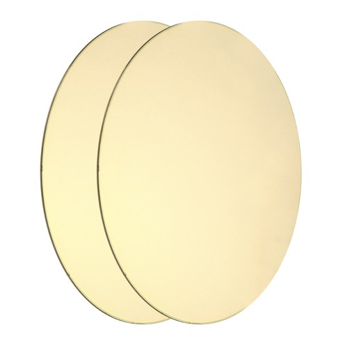 Pcs round brass plate - brass,