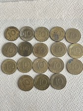 10 pfennig Compreso Quello Del 1950 Raro. Germania DEUTSCHLAND. 18 Monete Totali