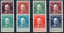 1940 - Portogallo - Effigie Sir Rowland Hill, 8 val. MNH**