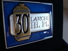 Badge 30°Lancia HI FI vintage cofanetto con placca