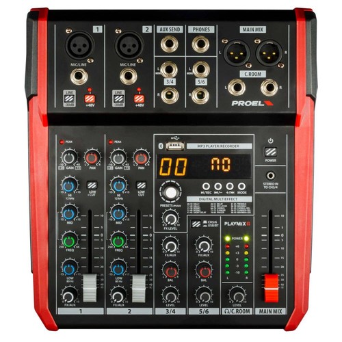 Proel playmix6 mixer - proel,