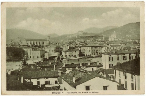 Brescia panorama da porta - brescia,
