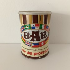 Scatola di latta vintage BAR