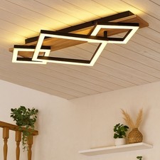 Lampada Da Soffitto In Legno