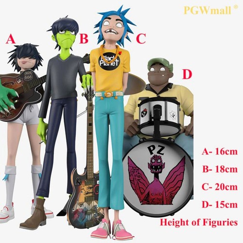 Modellino gorillaz band - 2d,