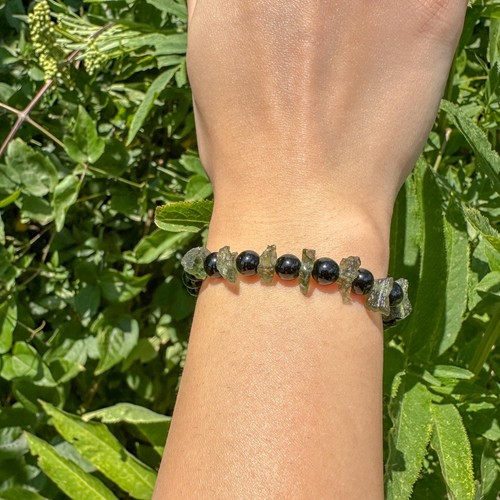 Bracciale tormalina nera - bracciale,