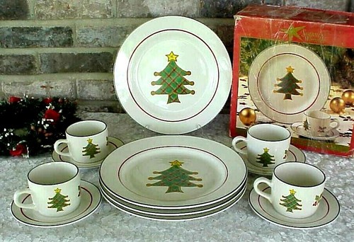 Set piatti vintage plaid