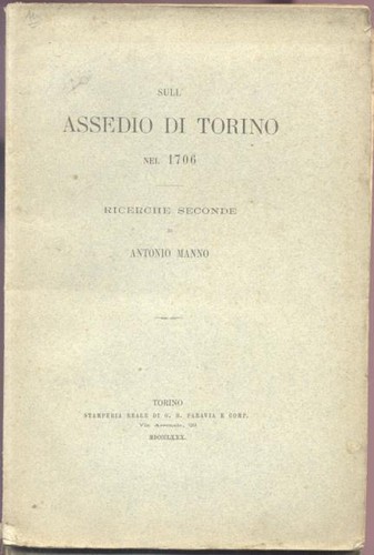 Manno antonio sull assedio di - antonio., sull'assedio
