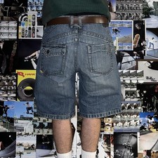 Jorts ELEMENT W32 IT44 Uomo Baggy Loose Fit Vintage Y2k Skater Denim 2000 Cyber