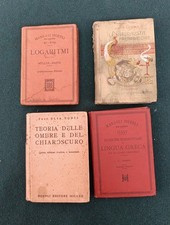 Lotto Stock Manuali Hoepli Il Naturalista Preparatore-Logaritmi- Lingua Greca...