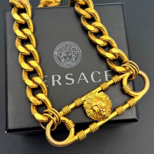 Collana versace oro leone - collana,