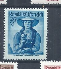 Francobolli Austria.  1948 Costumi Provinciali 75g MH SG 1122 (AQ167)