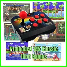 CONSOLE PORTATILE DA GIOCO RETROGAME RETRO 145 ARCADE GAME 16 BIT CON JOYSTICK